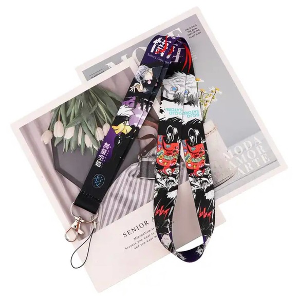 Jujutsu Kaisen Gojo Anime Keychain Lanyard - Picture 3 of 5